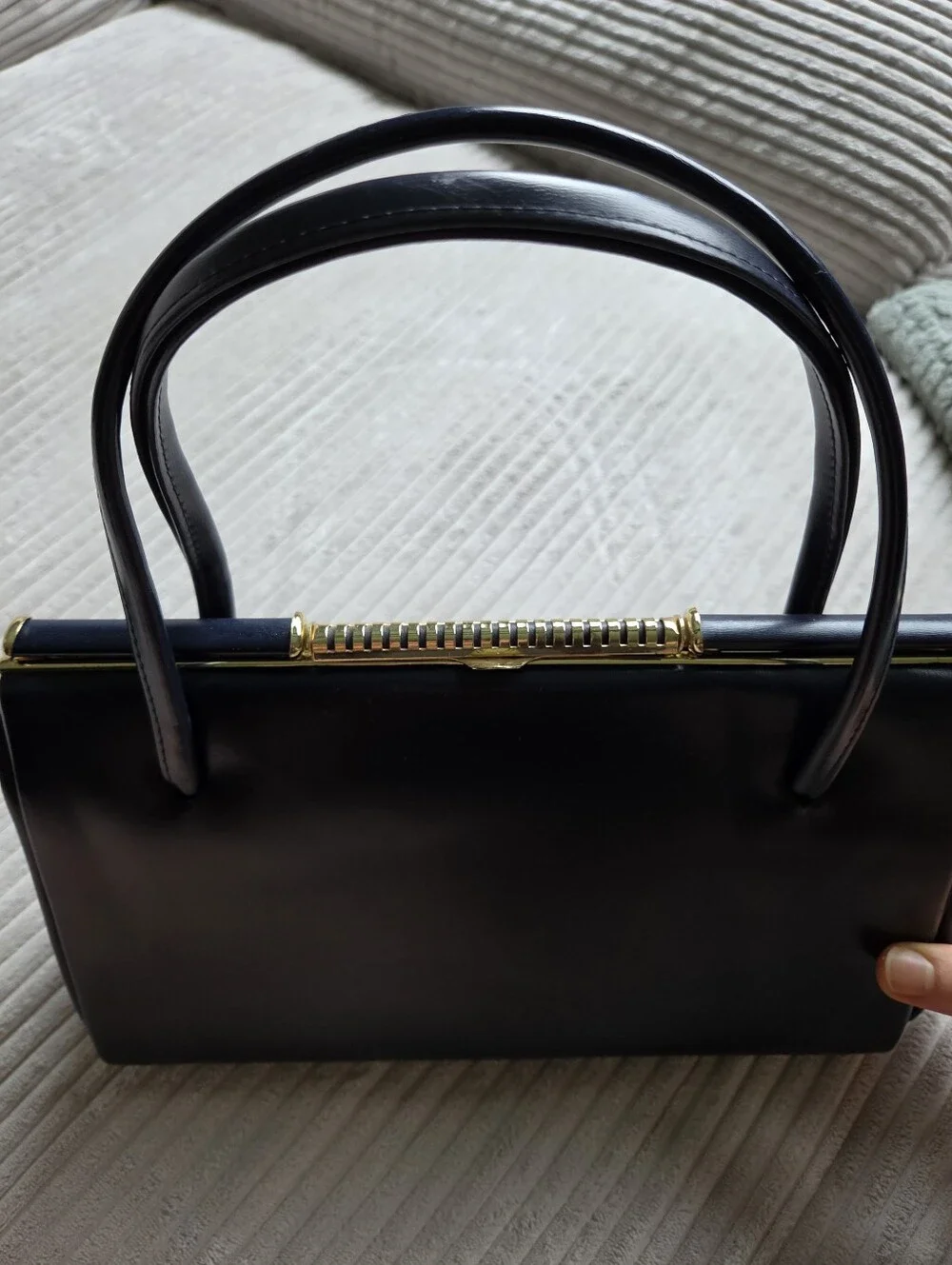 Deep Navy Vintage Purse